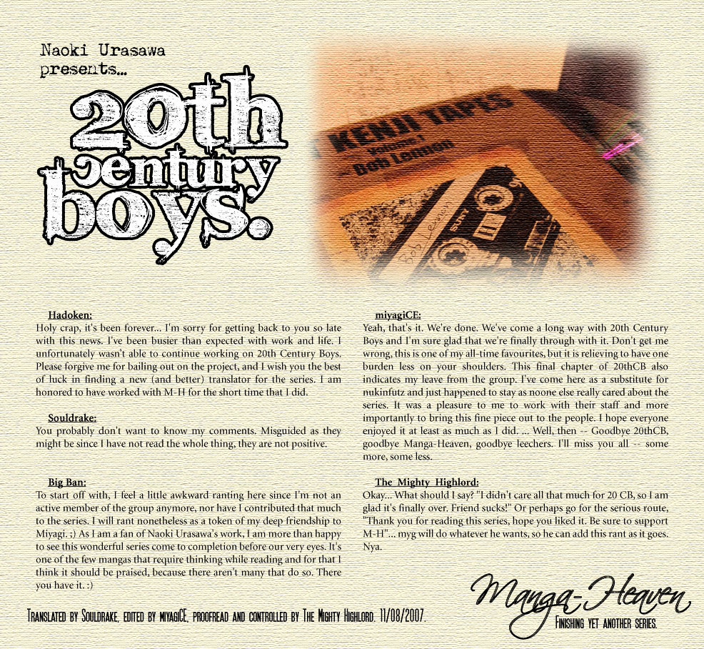 Read 20Th Century Boys EN Manga Online
