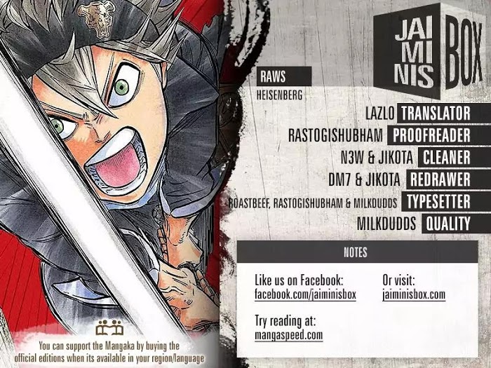 Read Black Clover EN Manga Online