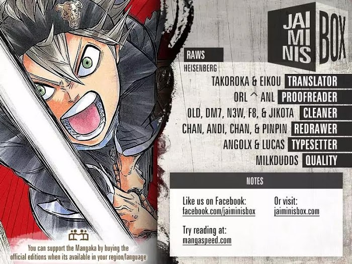 Read Black Clover EN Manga Online