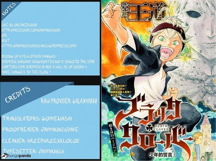 Read Black Clover EN Manga Online