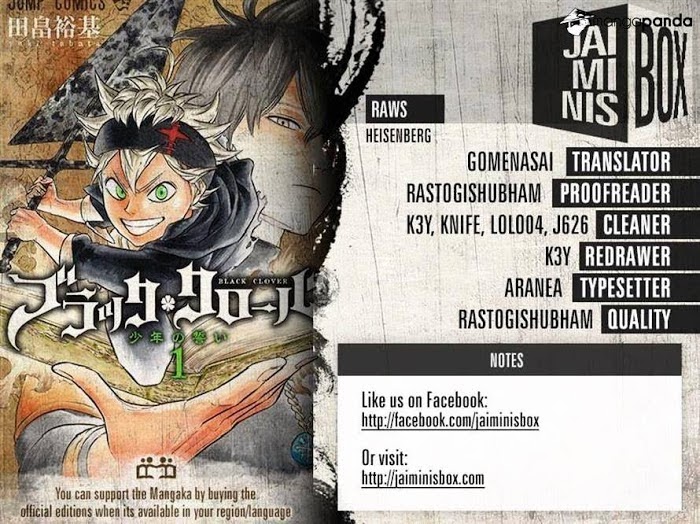 Read Black Clover EN Manga Online