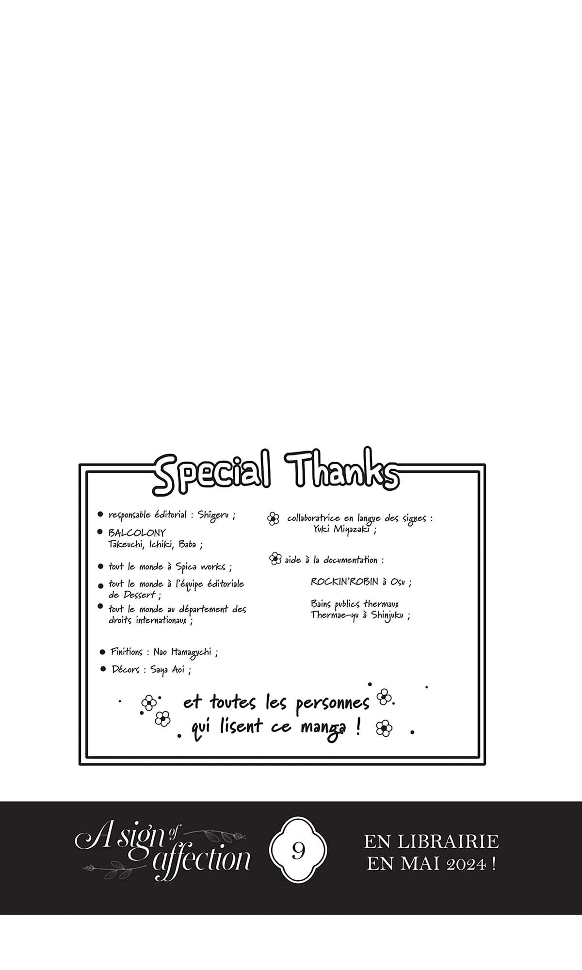 Read A sign of affection FR Manga Online