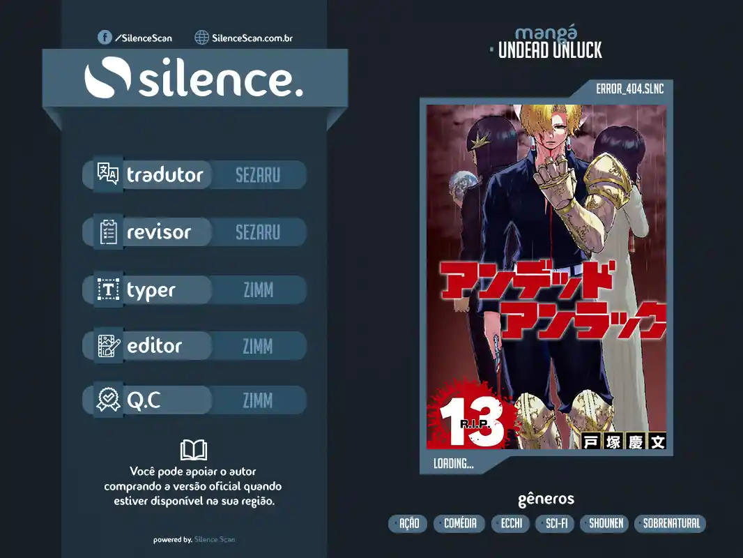 Read Undead Unluck PT Manga Online